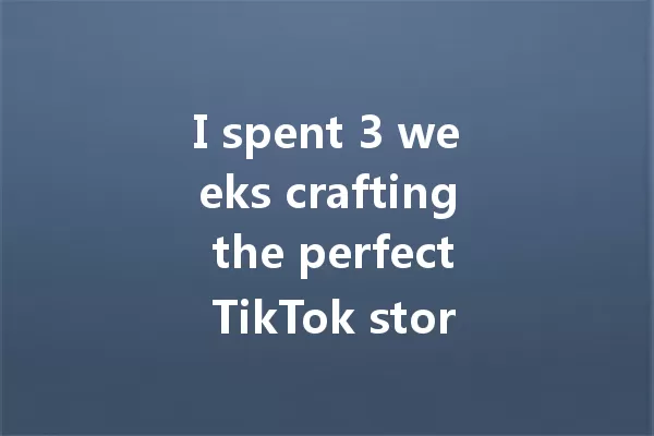 I spent 3 weeks crafting the perfect TikTok store name; 一