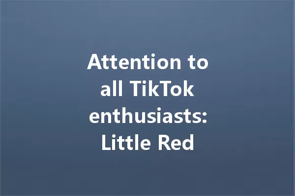 Attention to all TikTok enthusiasts: Little Red Star is taking over! 一